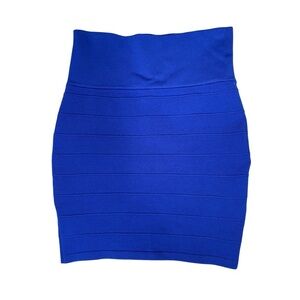 Cherry K Women's Blue Pencil Fitted Skirt Size Medium